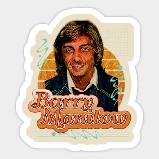 Barry Manilow \\ Retro Art Sticker